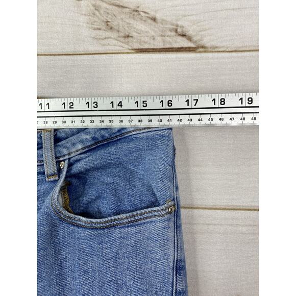 ASOS Design Mens Jeans Size 32X38 Skinny Leg Stretch Denim Distressed Light Wash - Picture 5 of 12